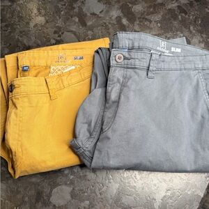 George Men's Khaki and Gray (2) 38x32